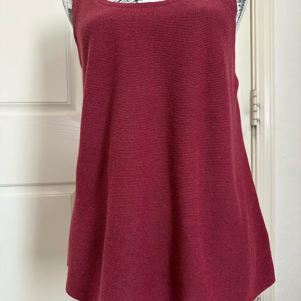 Eileen Fisher Deep Red Tank Top